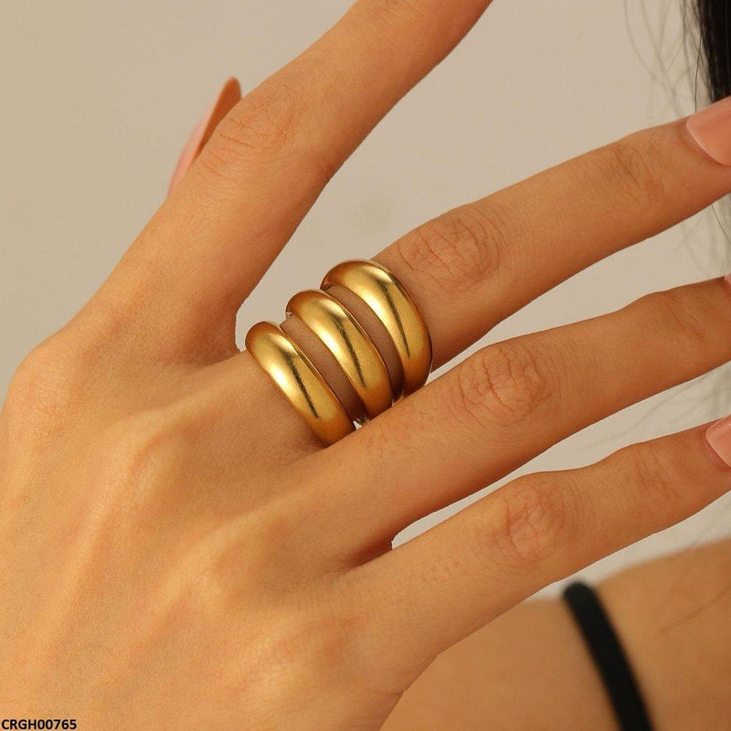 Triple Band Adjustable Ring