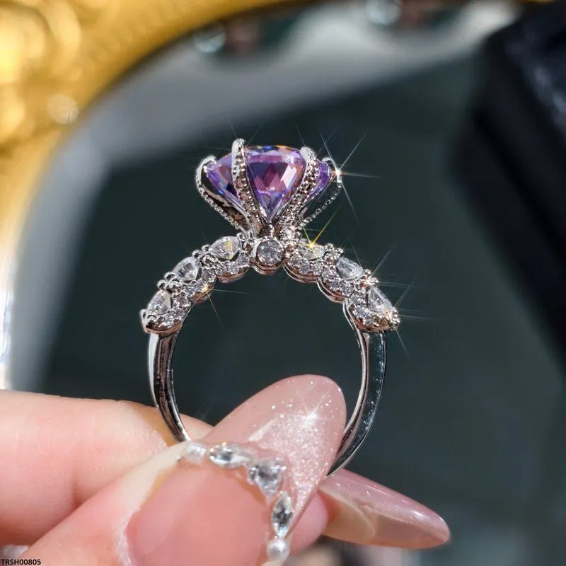 Cathedral Purple Ring Adjustable