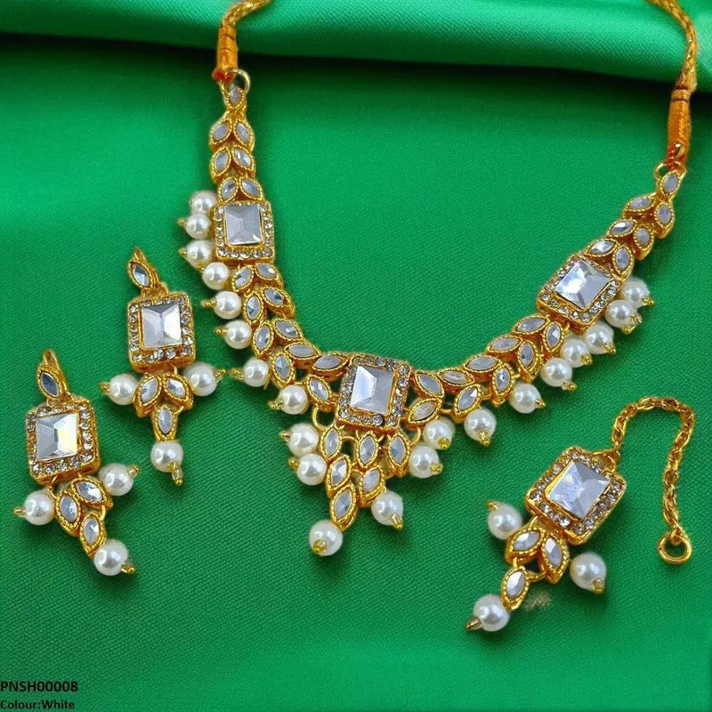 Rectangle/Tear Necklace Set