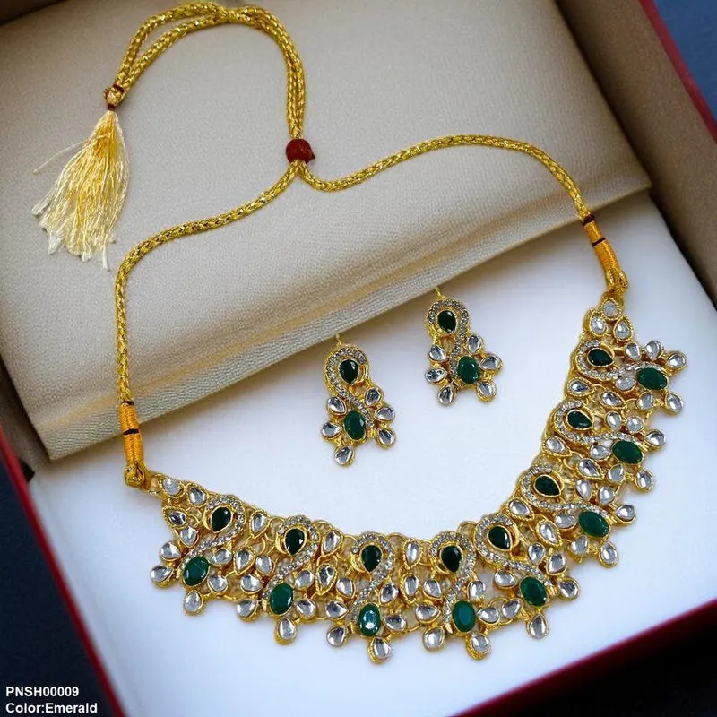 Oval Tear Necklace Set