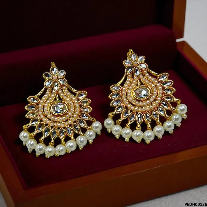 Flower Pearl Drop Earrings