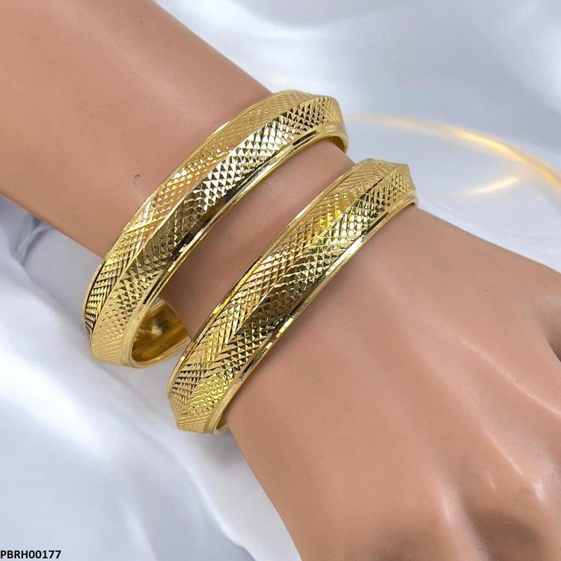 Texture Bangles 2 Pcs Set