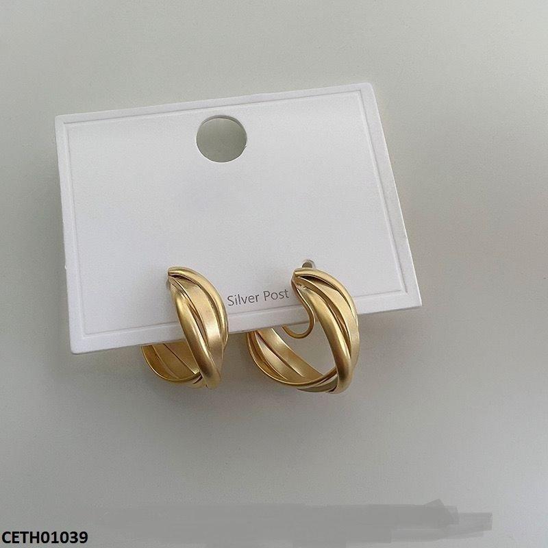 Intertwined Stud Tops Pair