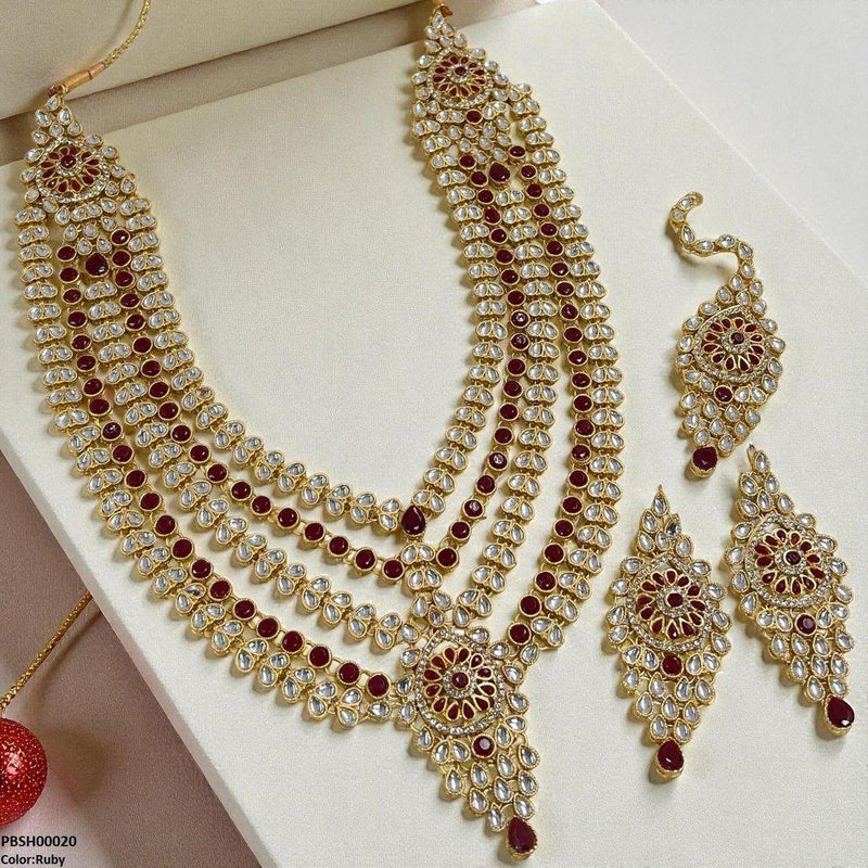 Tear Flower Bridal Mala Set