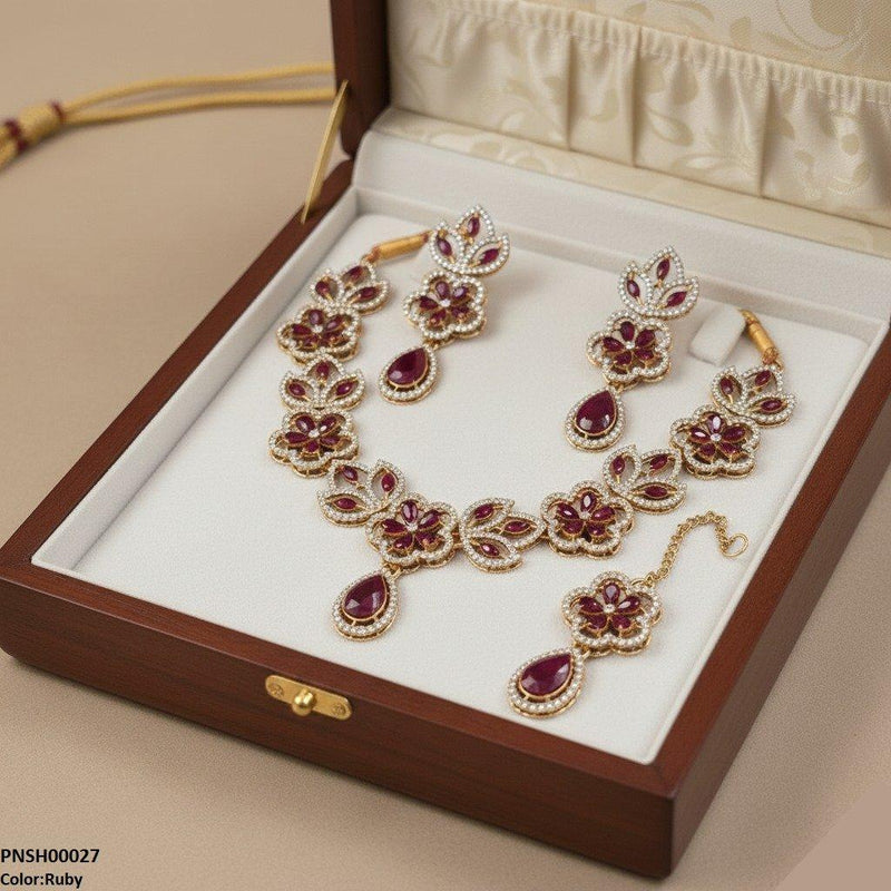 Tear Flower Necklace Set
