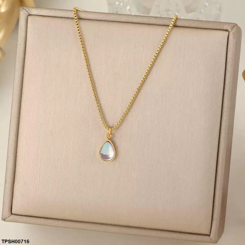 Stainless Steel Tear Drop Pendant