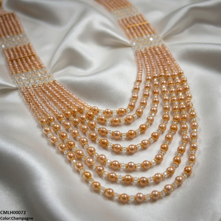 Pearl 7 Layered Mala