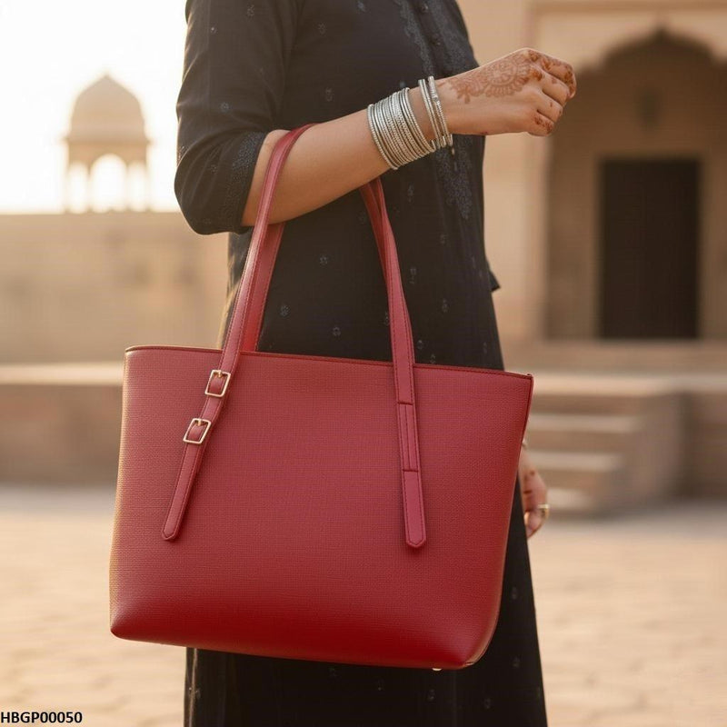 Maroon Vintage Tote Bag