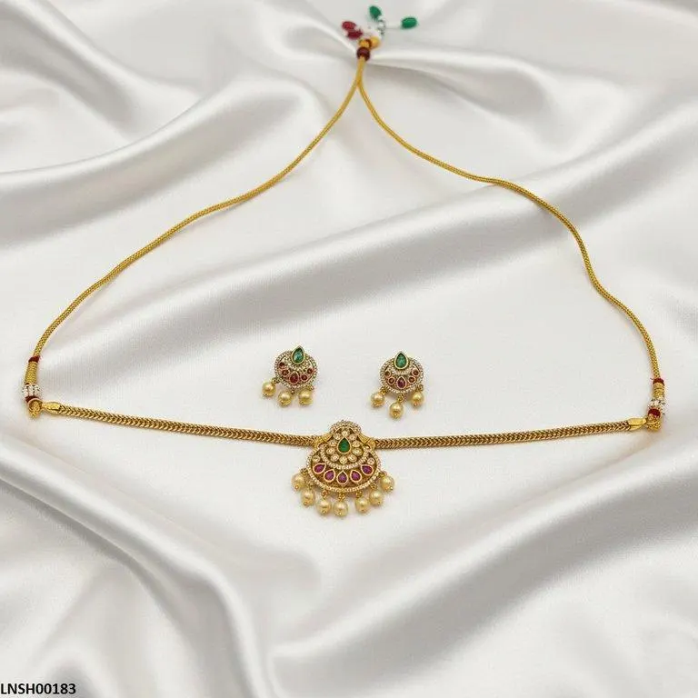 Tear Pearl Drop Necklace Set
