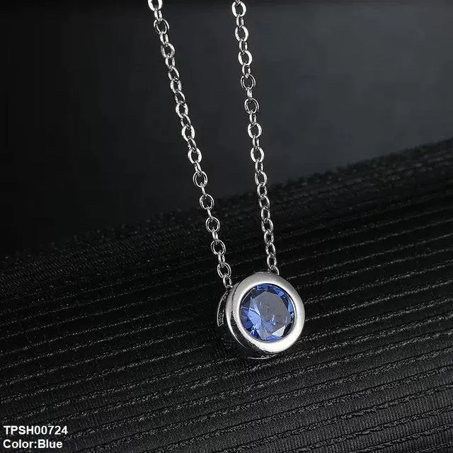 Round Drop Pendant with Chain