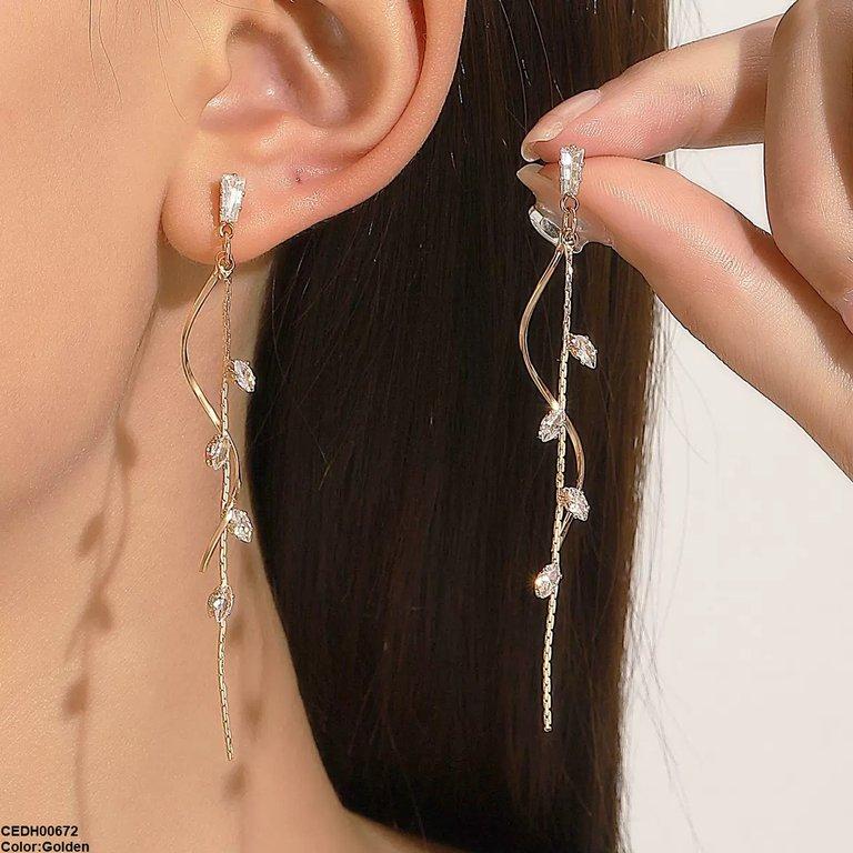 Marquise Layer Drop Earrings