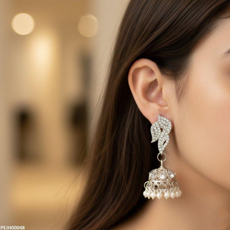 Tear Pearl Drop Jhumki