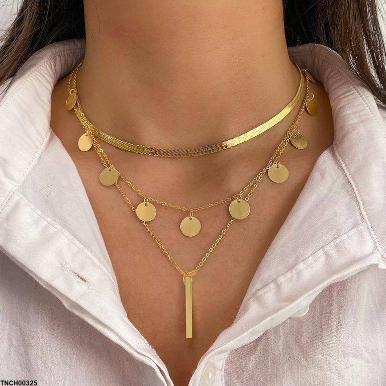 Round/Stick Drop Necklace
