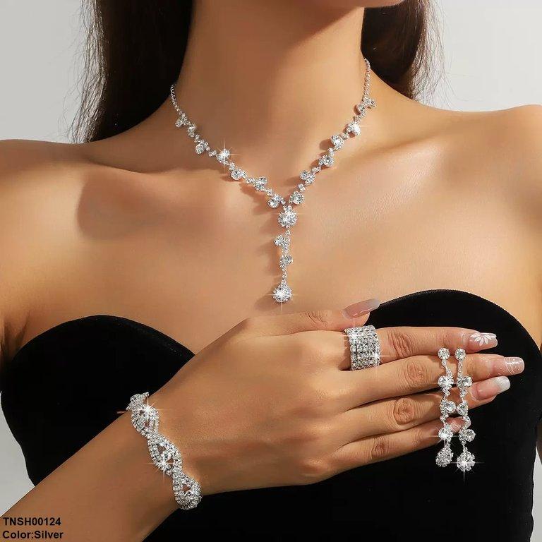 Round Flower Necklace Set