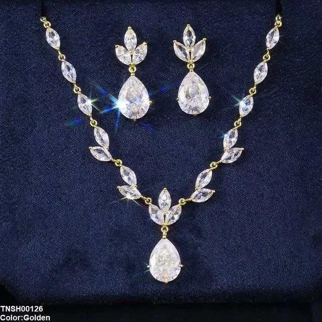Marquise Tear Drop Necklace Set
