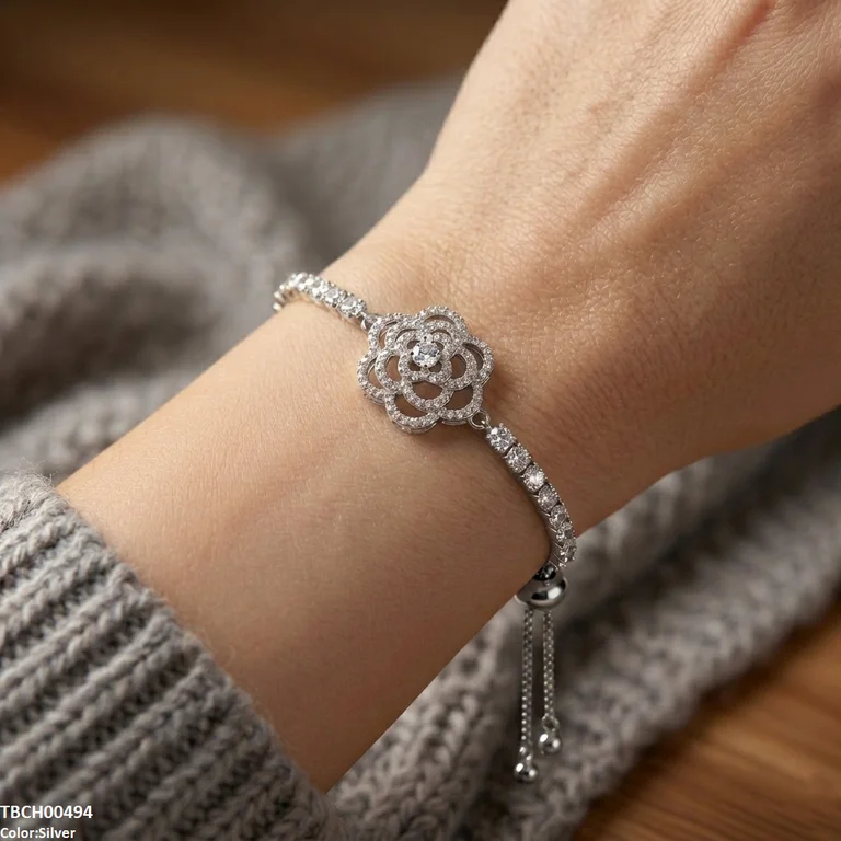 Flower Bracelet Adjustable