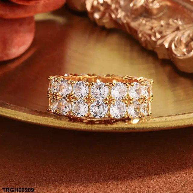 Round Double Stone Ring