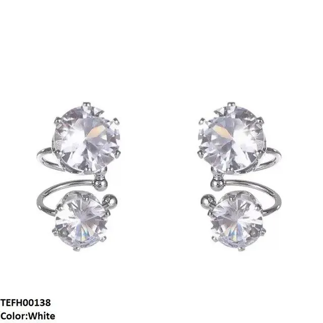 Double Round Ear Cuff Pair