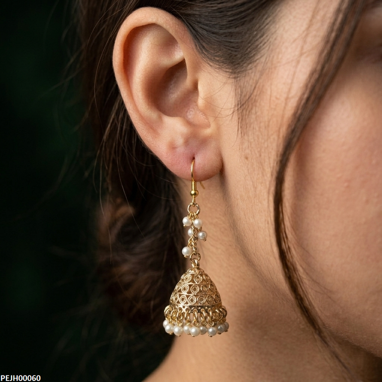 Antique Pearl Jhumki