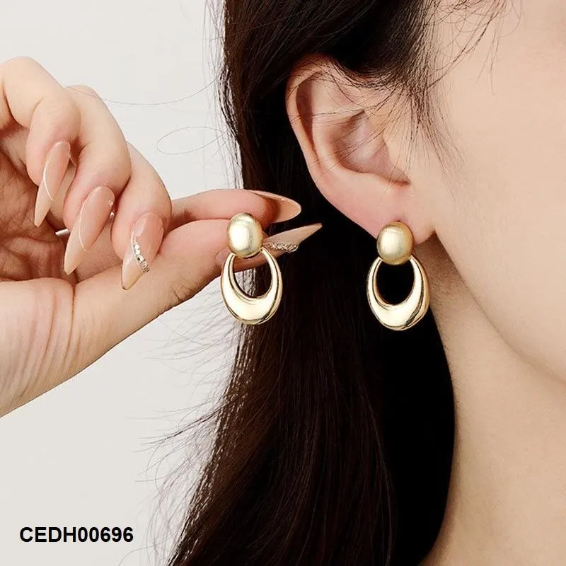 Round Drop Earrings