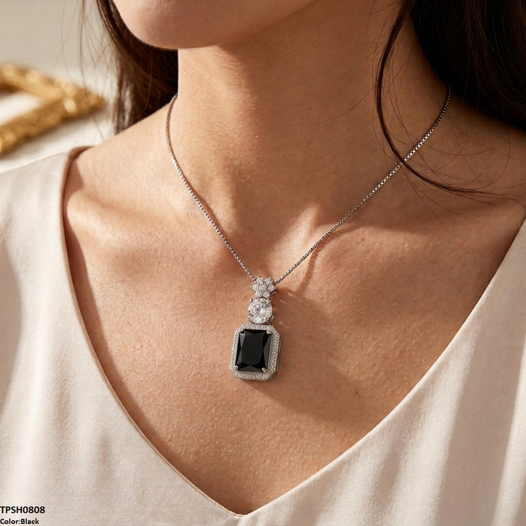 Square Flower Pendant