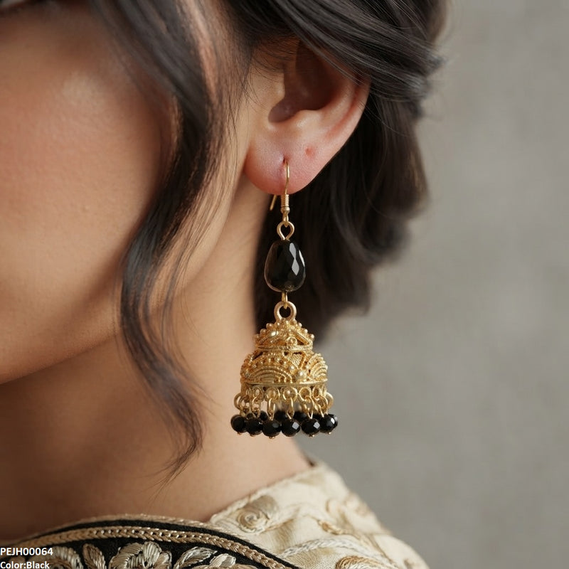 Filigree Pearl Drop Jhumki