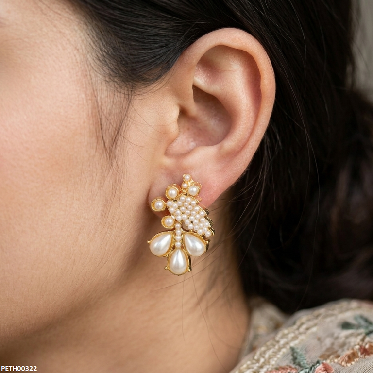 Leaf Pearl Tops Pair