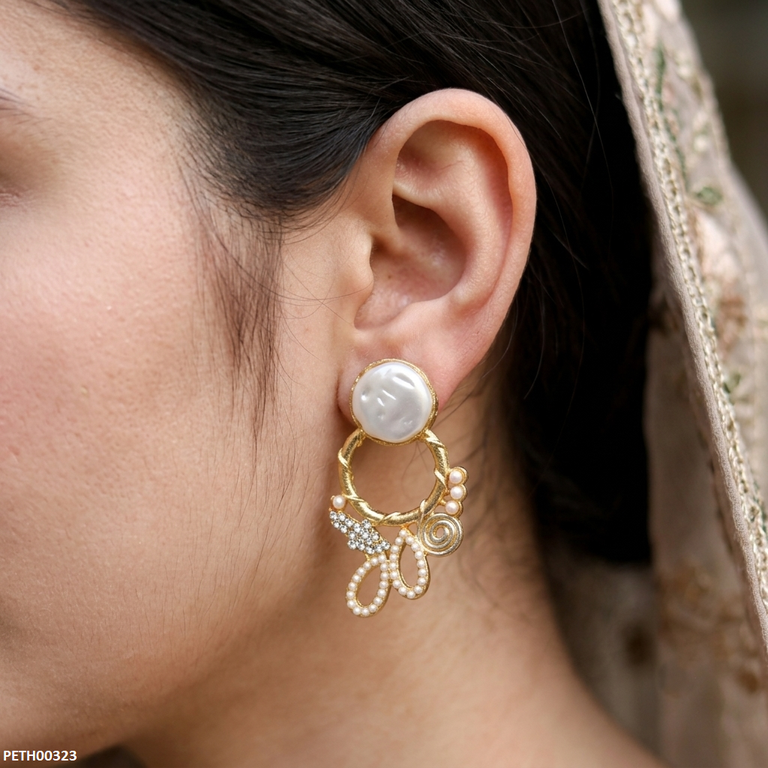 Round Pearl Tops Pair