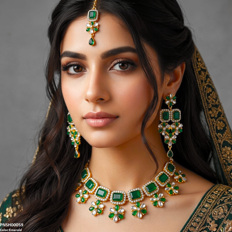 Tear/Flower Necklace Set