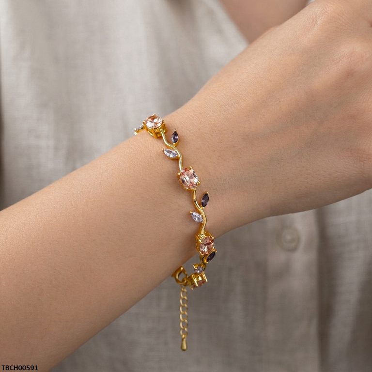Tulip Leaf Stone Bracelet