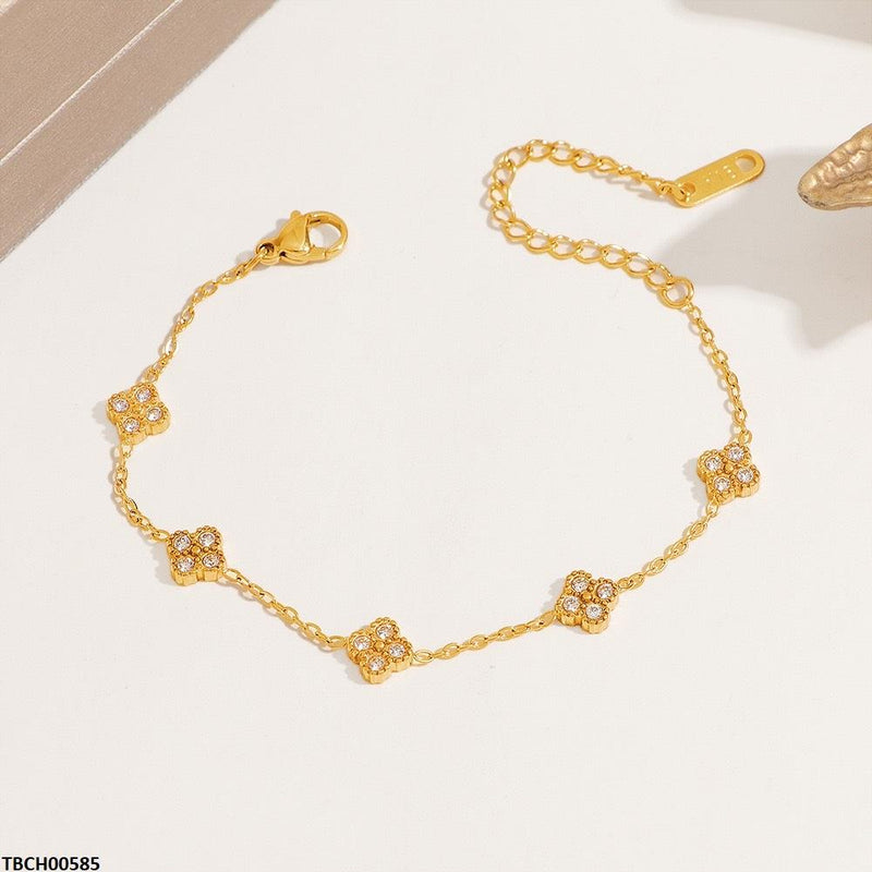 Stainless Steel Star Wrist Flower Bracelet