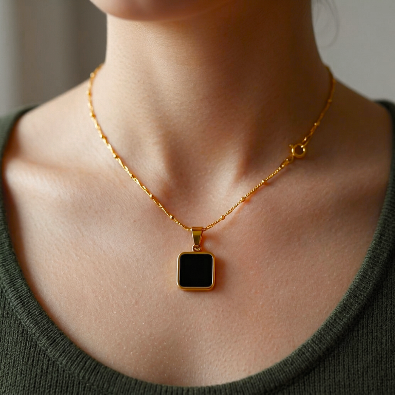 Stainless Steel Square Pendant