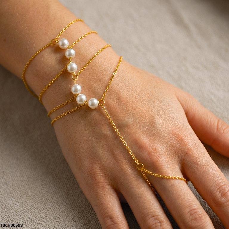 Stainless Steel Pearl Bracelet