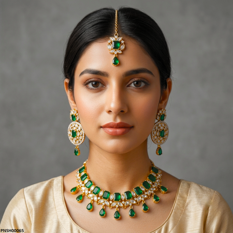 Rectangle/Tear Drop Necklace Set