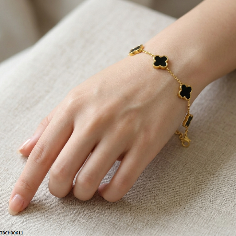 Stainless Steel Black Star Bracelet