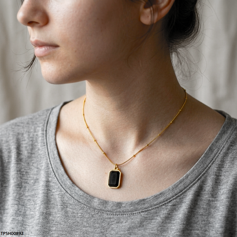 Stainless Steel Rectangle Pendant