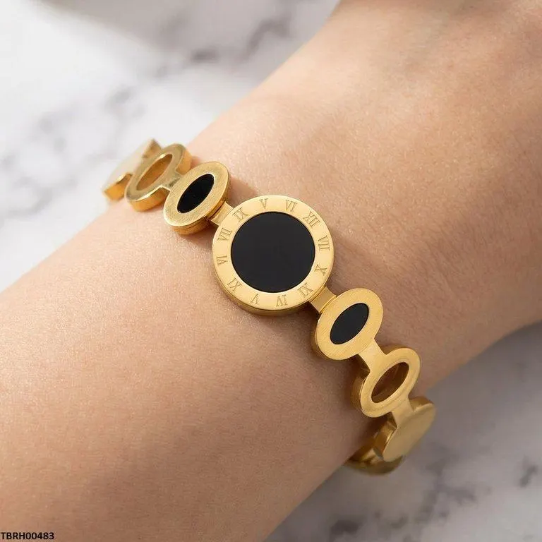 Stainless Steel Oval Round Braclet
