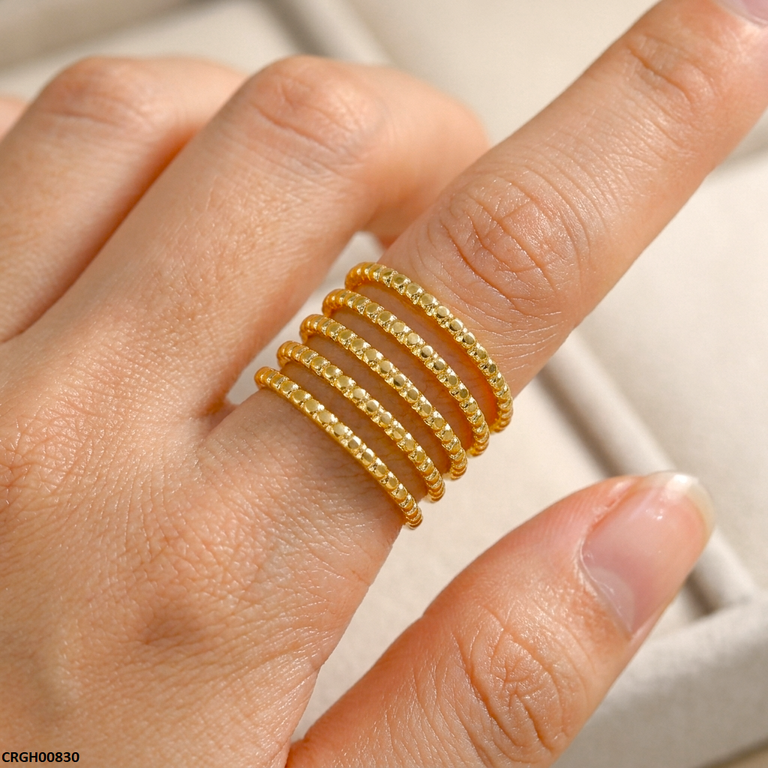 Stainless Steel Layers Ring Adjustable