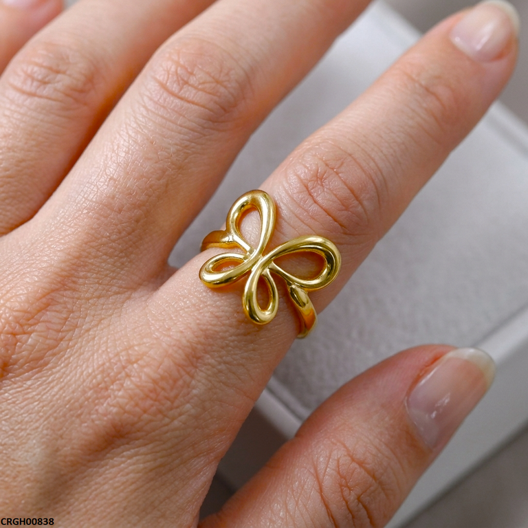 Butterfly Stainless Steel Ring Adjustable