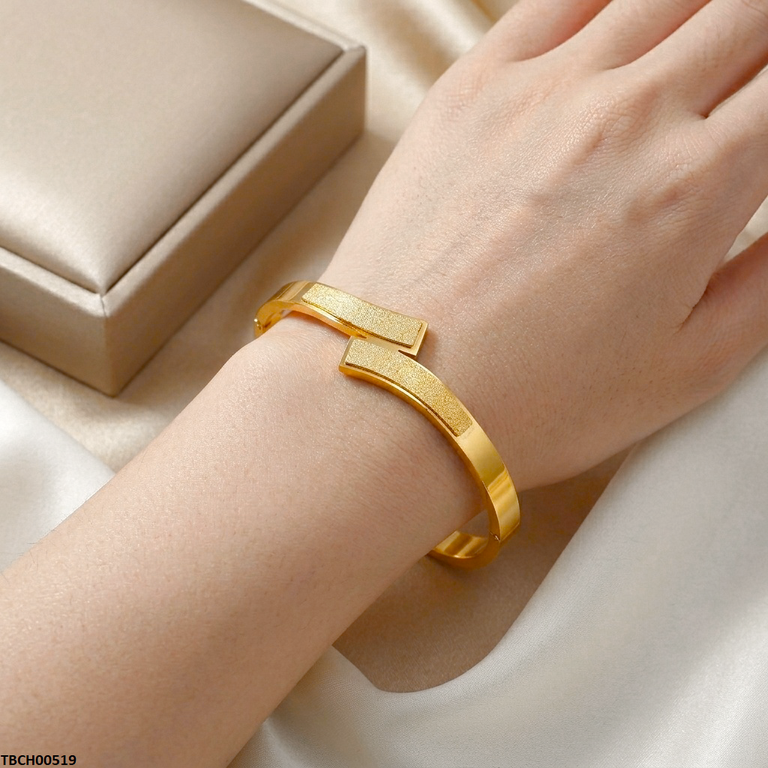 Round Glitter Stainless Steel Bracelet