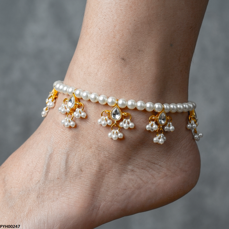 Tear Pearl Drop Anklet