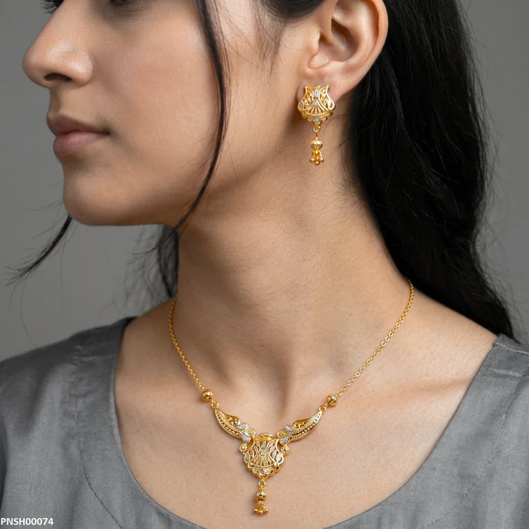Round Drop Necklace Set
