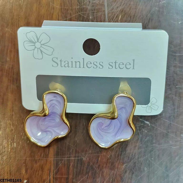 Purple Marble Tops Pair