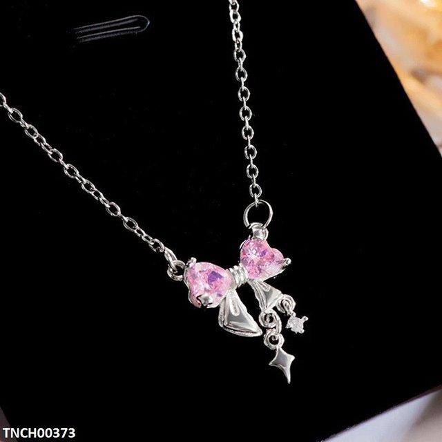 Bow Heart Necklace