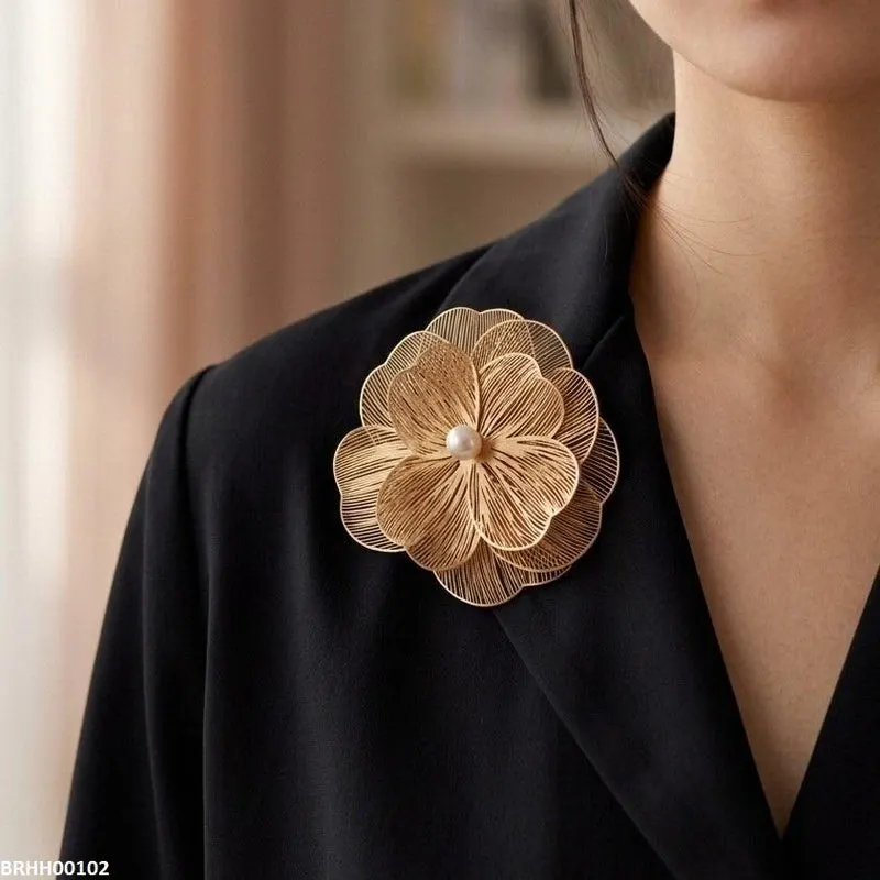 Pearl Flower Broach