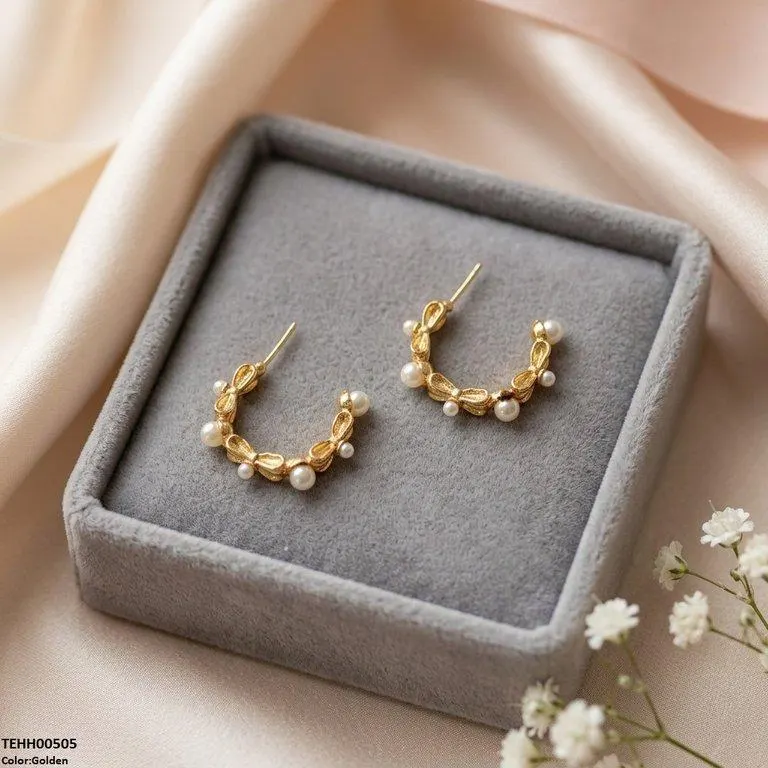 C Shape Hoops Pair