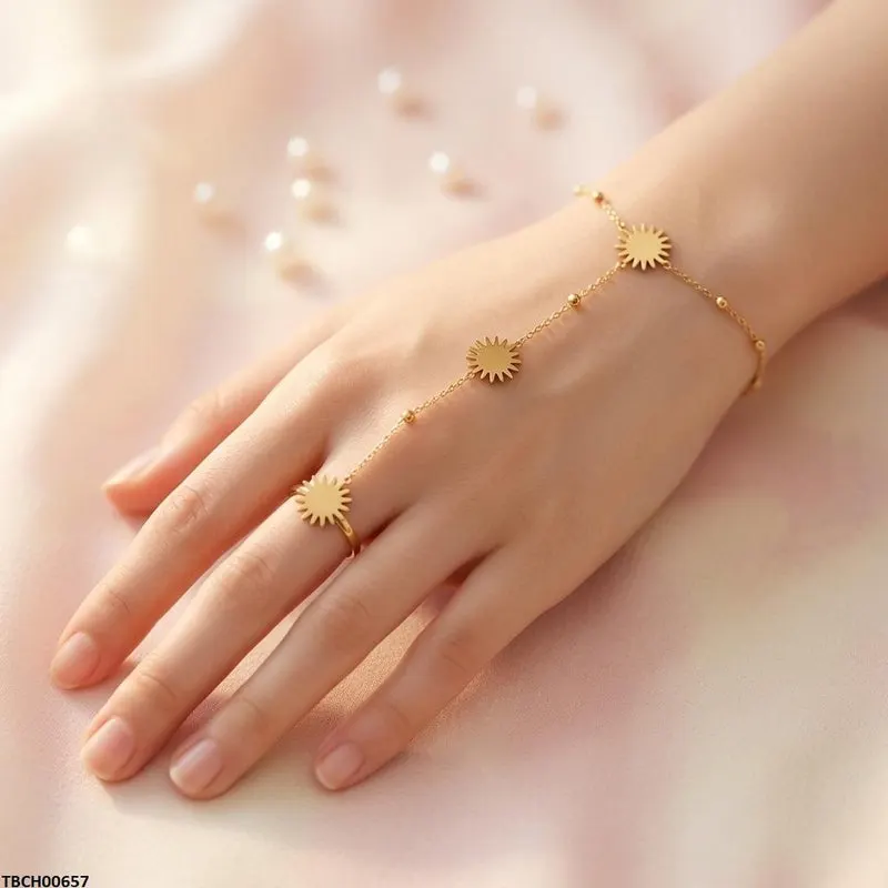 Bhs Stainless Steel Sun Angla Bracelet Adjustable