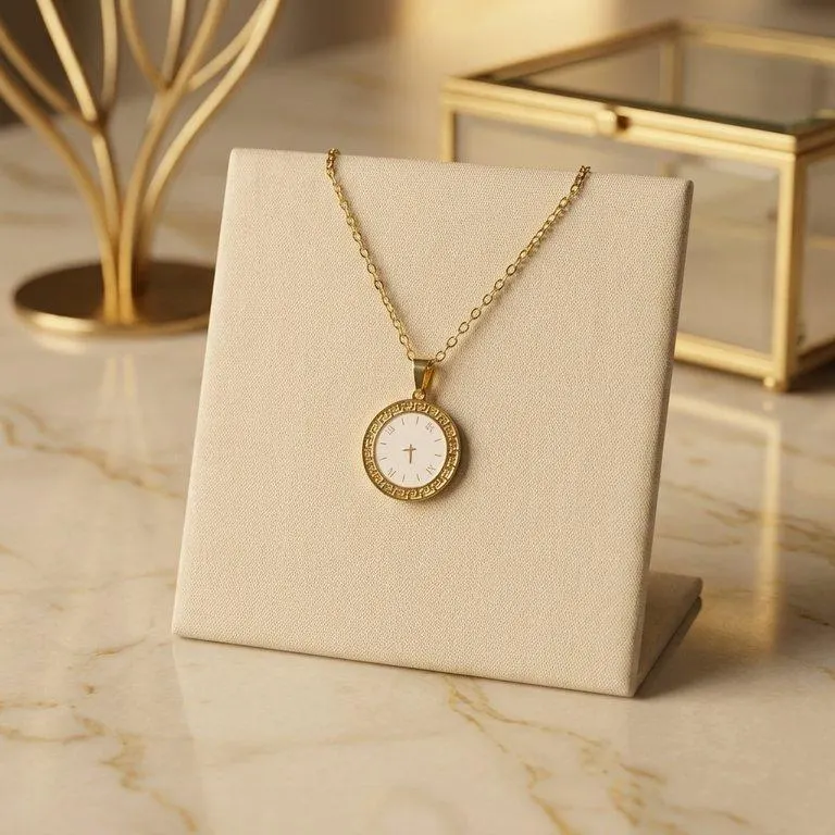 Bhs Round Watch Design Stainless Steel Pendant