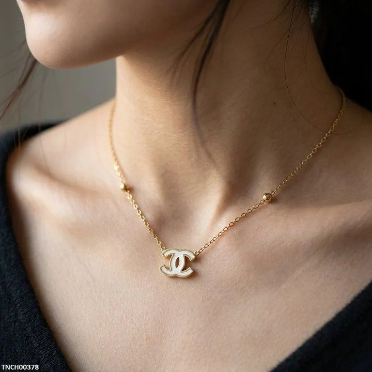 Bhs Double C Shap Stainless Steel Necklace