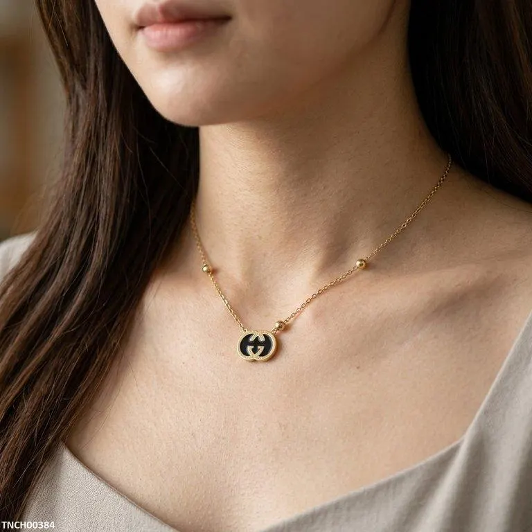 Bhs Double C-Shap Stainless Steel Necklace